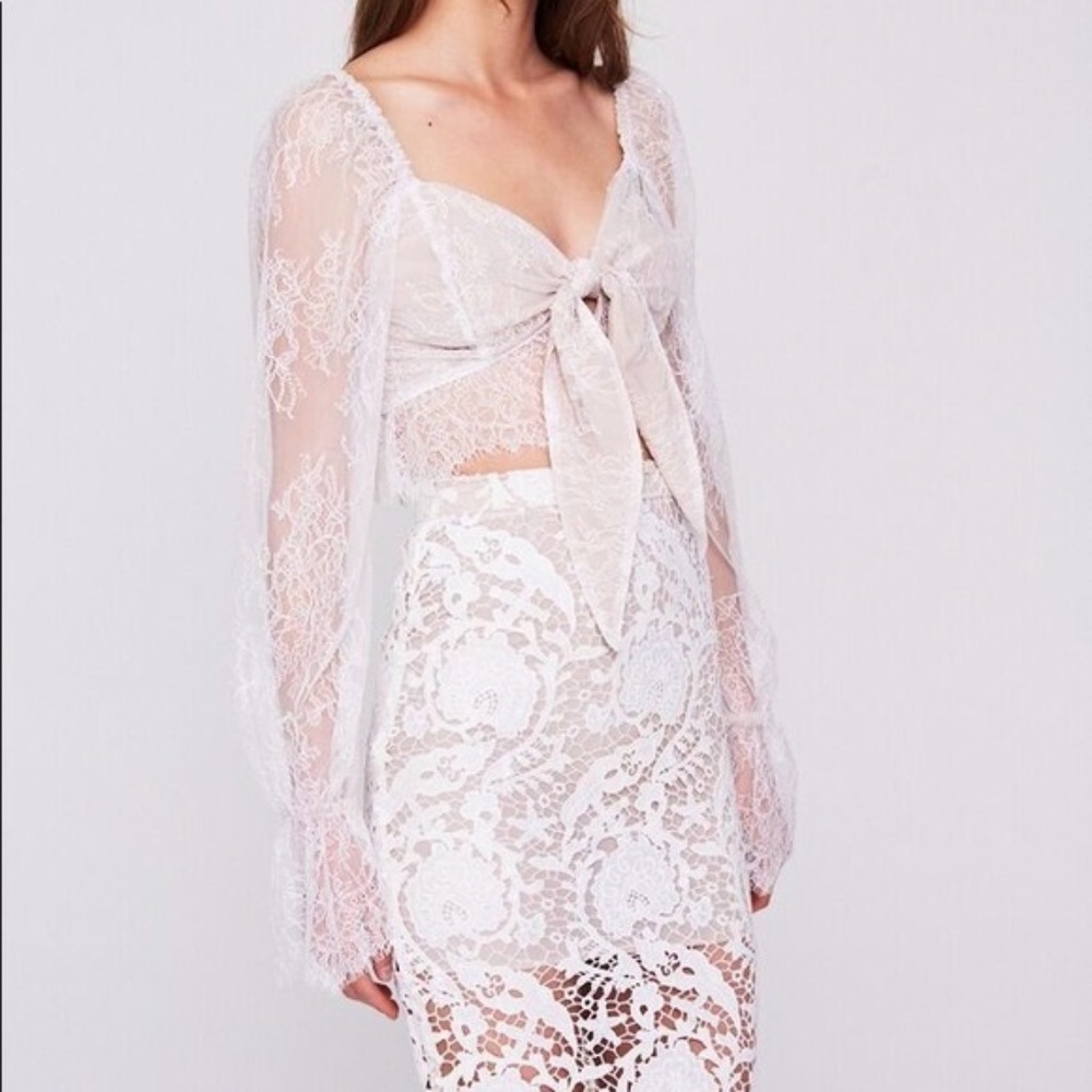 Stone Cold Fox Lace Crop Top
